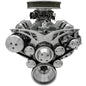 Small Block Chevy Style Track Serpentine System - AC & ALT - Chrome