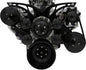 Small Block Chevy Style Track Serpentine System - AC & PS - Black