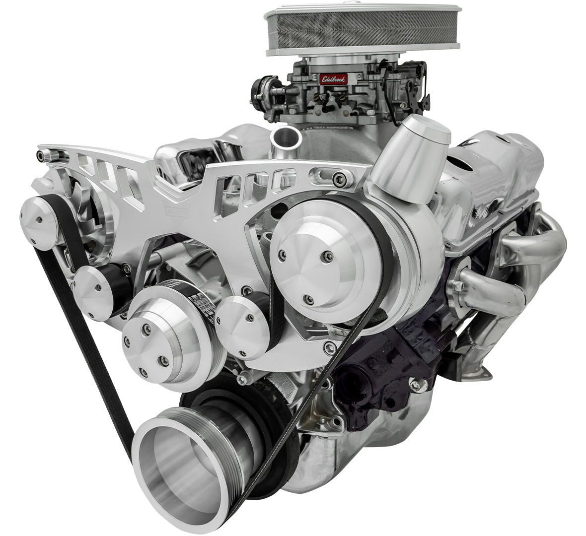Small Block Chevy Style Track Serpentine System - PS & ALT - Billet Accessories