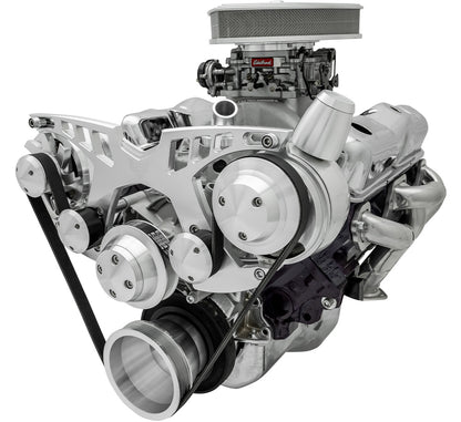 Small Block Chevy Style Track Serpentine System - PS & ALT - Billet Accessories