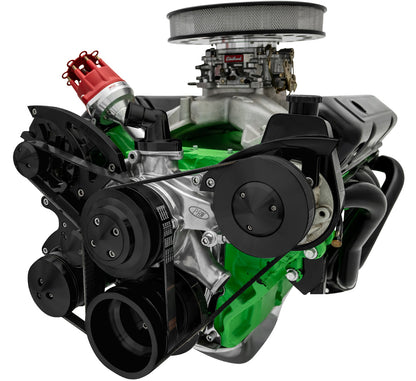 Big Block Chrysler Serpentine Conversion Ultra - AC & PS - 383 - Black