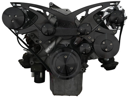 Chrysler Gen III Hemi Style Track Serpentine System - AC & PS - Black