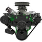 Big Block Chrysler Revolver Serpentine System - AC & ALT - Black