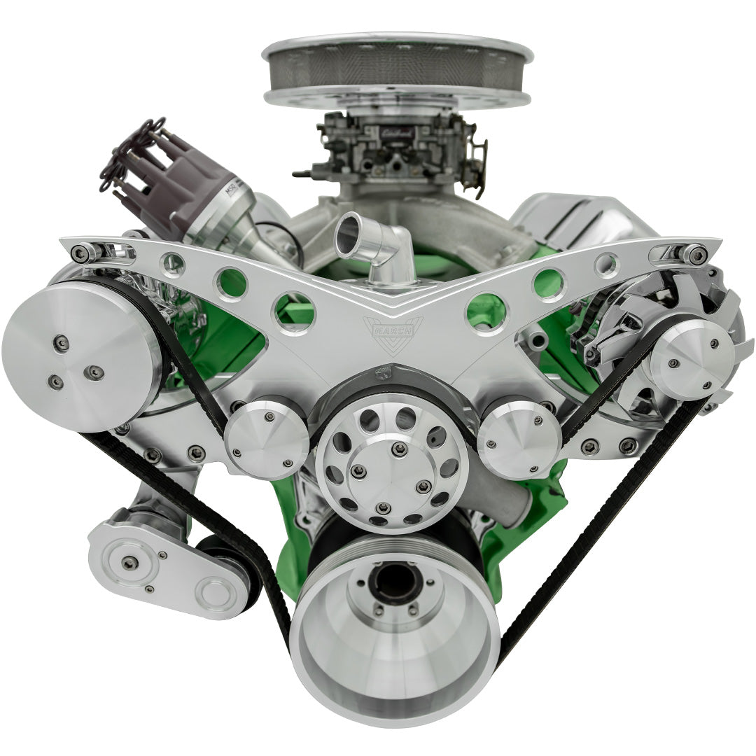 Big Block Chrysler Revolver Serpentine System - AC & ALT