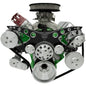 Big Block Chrysler Revolver Serpentine System - AC & PS - Black Onyx