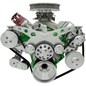 Big Block Chrysler Revolver Serpentine System - AC & PS - Chrome