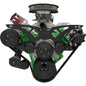 Big Block Chrysler Style Track Serpentine System - AC & ALT - Black