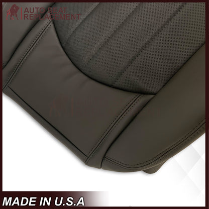 2008-2012 Buick Enclave Driver or Passenger Bottom Perforated Seat Cover in Black: Choose Leather or Vinyl
