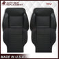 2014 - 2019 Chevy Silverado Tahoe Suburban & GMC Yukon Perforated Leather Seat Cover Replacement in Black (Perforated Jet Black)
