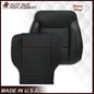 2014 - 2019 Chevy Silverado Tahoe Suburban & GMC Yukon Perforated Leather Seat Cover Replacement in Black (Perforated Jet Black)