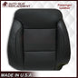 2014 - 2019 Chevy Silverado Tahoe Suburban & GMC Yukon Perforated Leather Seat Cover Replacement in Black (Perforated Jet Black)