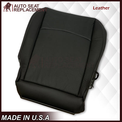 2009 - 2012 Dodge Ram 1500 2500 3500 Laramie Bottom Or Top Replacement Seat Cover in Dark Slate (Dark Gray) With Perforated Inserts