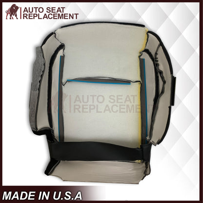 2009 - 2012 Dodge Ram 1500 2500 3500 Laramie Bottom Or Top Replacement Seat Cover in Dark Slate (Dark Gray) With Perforated Inserts