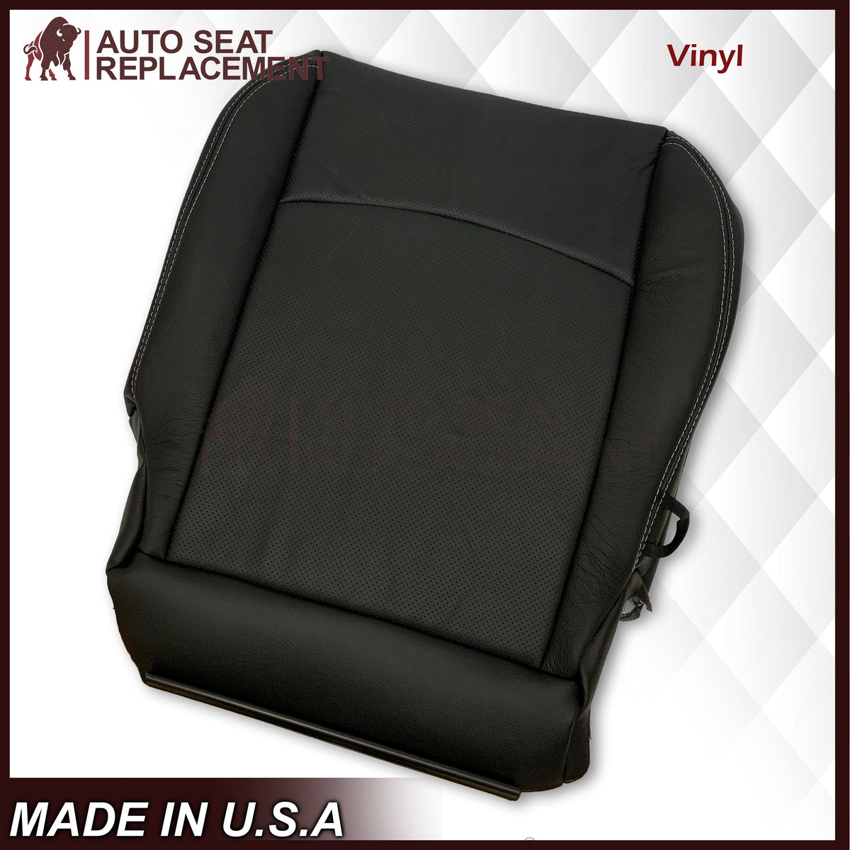 2009 - 2012 Dodge Ram 1500 2500 3500 Laramie Bottom Or Top Replacement Seat Cover in Dark Slate (Dark Gray) With Perforated Inserts