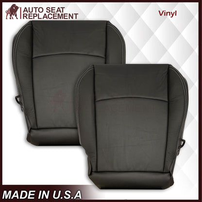 2009 - 2012 Dodge Ram 1500 2500 3500 Laramie Bottom Or Top Replacement Seat Cover in Dark Slate (Dark Gray) With Perforated Inserts