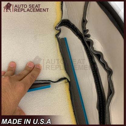 2009 - 2012 Dodge Ram 1500 2500 3500 Laramie Bottom Or Top Replacement Seat Cover in Dark Slate (Dark Gray) With Perforated Inserts