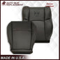 2009 - 2012 Dodge Ram 1500 2500 3500 Laramie Bottom Or Top Replacement Seat Cover in Dark Slate (Dark Gray) With Perforated Inserts