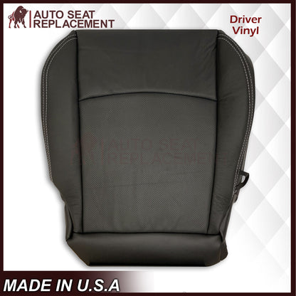 2009 - 2012 Dodge Ram 1500 2500 3500 Laramie Bottom Or Top Replacement Seat Cover in Dark Slate (Dark Gray) With Perforated Inserts