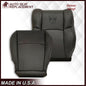2009 - 2012 Dodge Ram 1500 2500 3500 Laramie Bottom Or Top Replacement Seat Cover in Dark Slate (Dark Gray) With Perforated Inserts