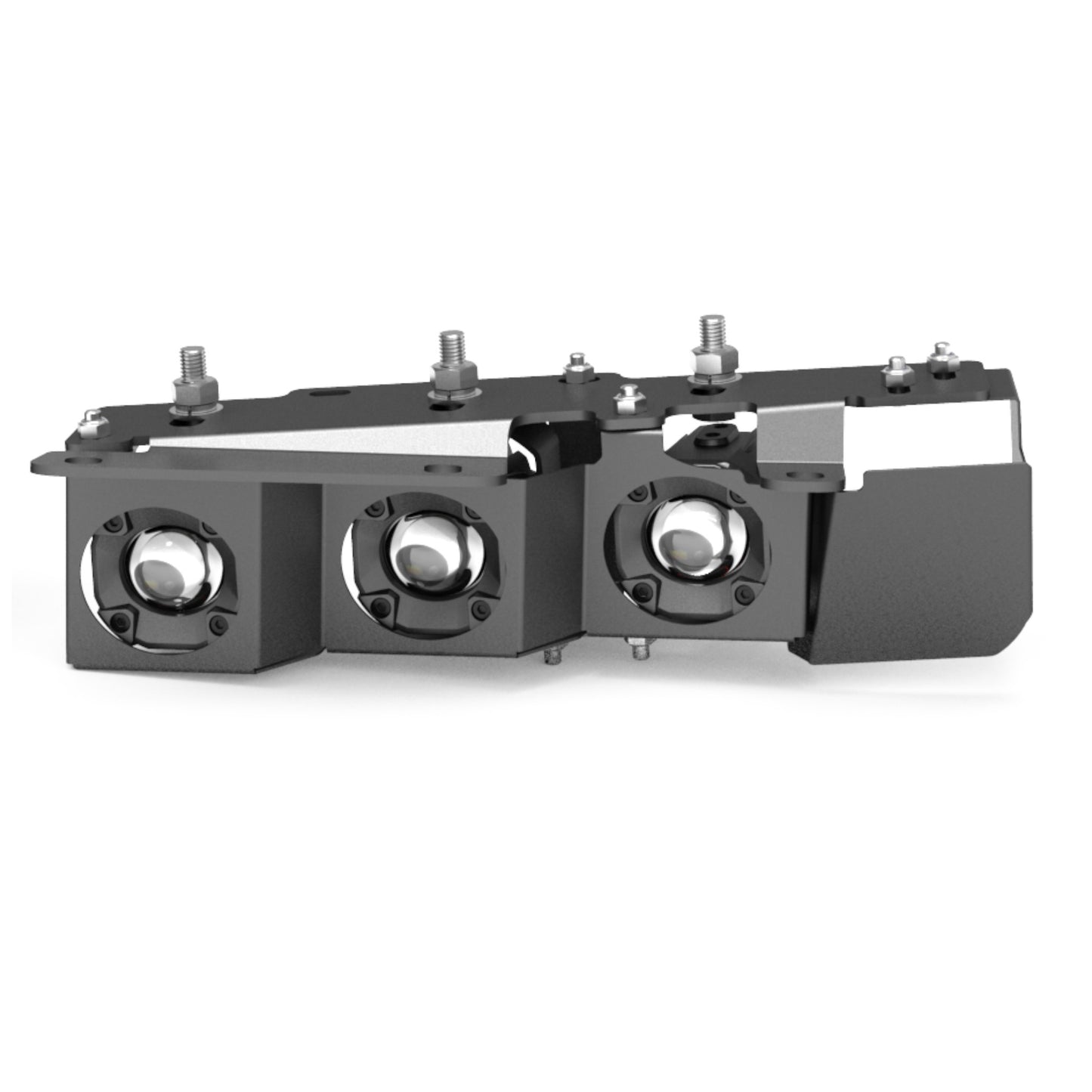 Tiny Monster 411B1 Concept Pod Mini Bronco Steel Bumper Triple Fog Light Kit
