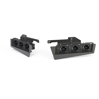 Tiny Monster 411R2 Concept Pod Mini Gen 2 Raptor Steel Bumper Triple Fog Light Kit