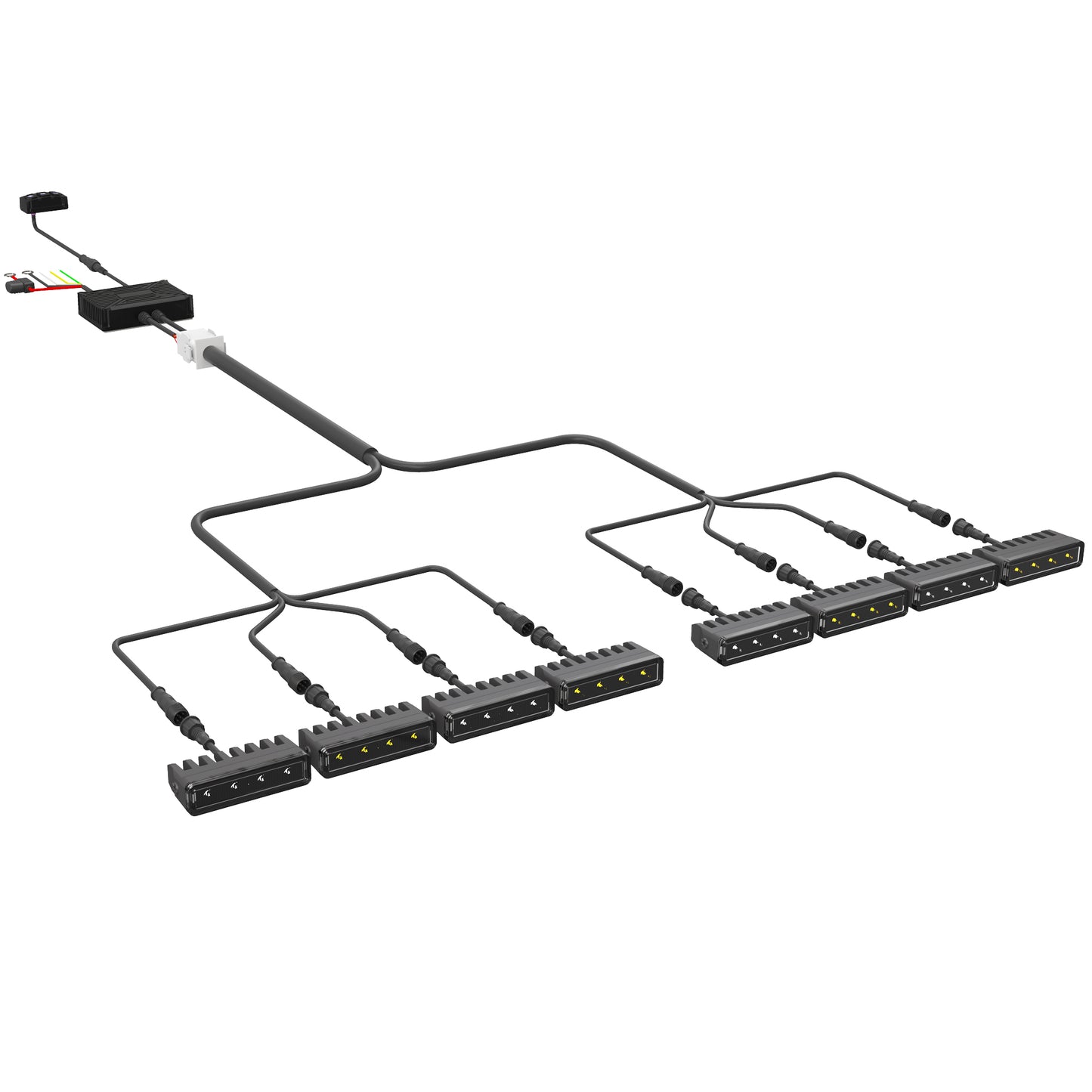 Tiny Monster 4138D Concept Pod Mini III 3" Rectangular Pod White Or Yellow Driving Beam (8 EA)