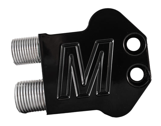 90 Degree AC Manifold For 7176 Compressors  Black
