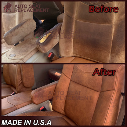2002-2007 Ford F250 F350 King Ranch Replacement Genuine Leather OR Vinyl Front Seat Covers