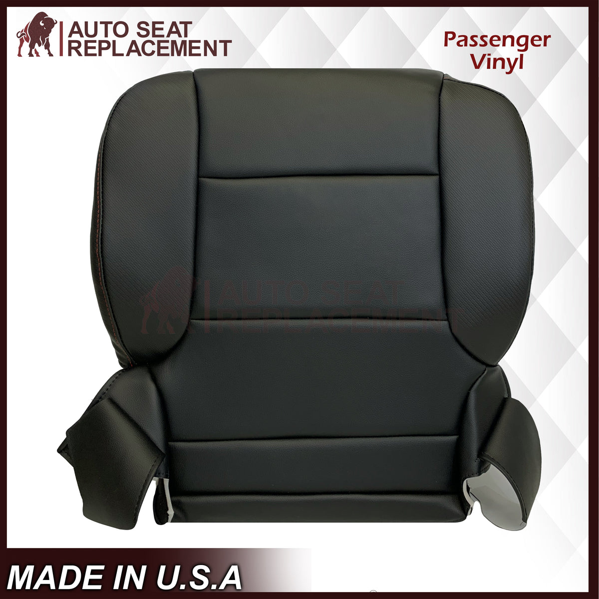 2014 - 2019 GMC Sierra All-Terrain Black Leather Replacement New Front Seat Covers