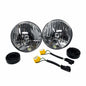 KC Hilites 7 In Headlight - H4 Halogen - 2-Lights - 55W / 60W DOT Headlight - For 07-18 Jeep JK