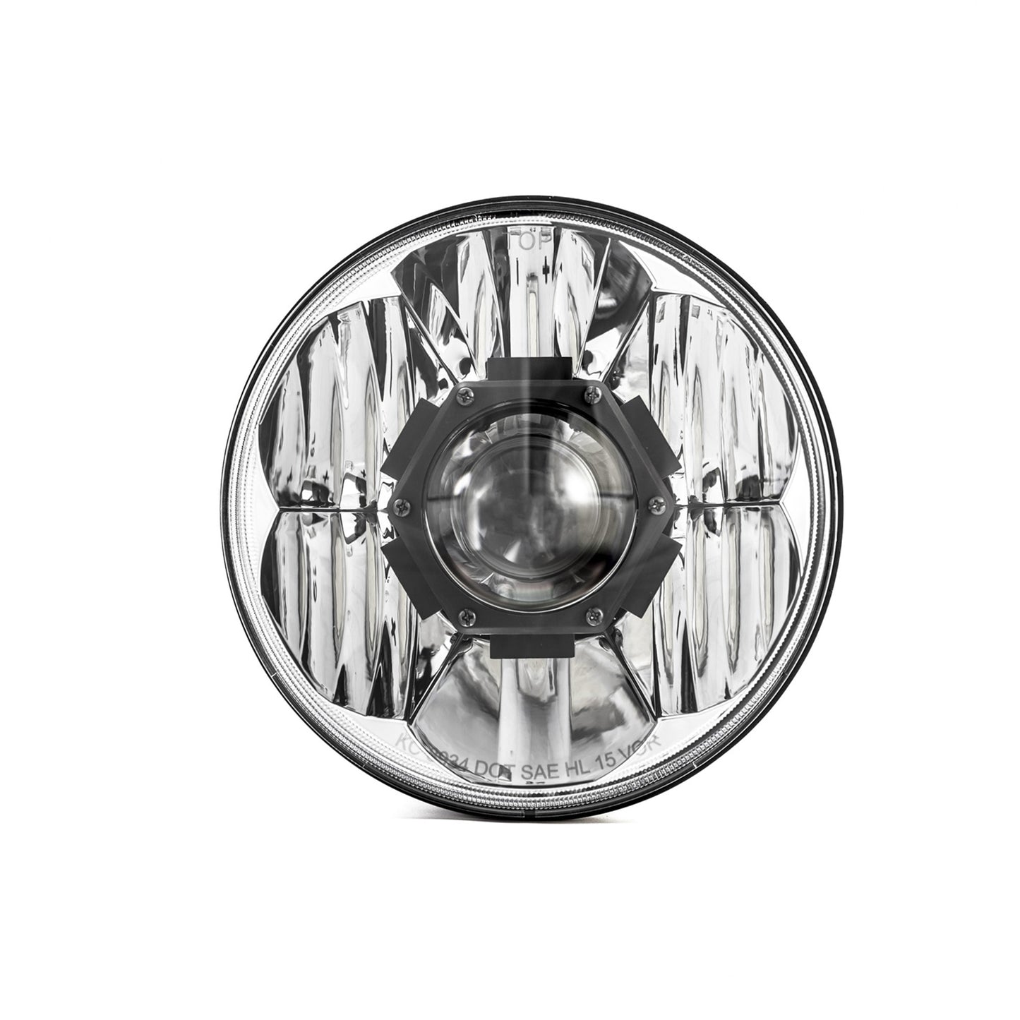 KC Hilites 7 In Gravity LED Pro - Single Headlight - SAE/ECE - 55W / 60W Driving Beam - Universal / 07-18 Jeep JK
