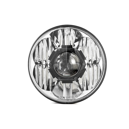 KC Hilites 7 In Gravity LED Pro - Single Headlight - SAE/ECE - 55W / 60W Driving Beam - Universal / 07-18 Jeep JK