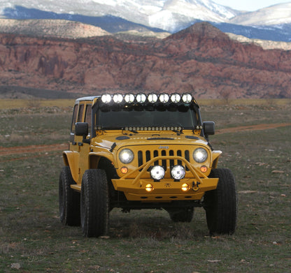 KC Hilites 7 In Gravity LED Pro - Single Headlight - SAE/ECE - 55W / 60W Driving Beam - Universal / 07-18 Jeep JK