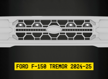 Tiny Monster 42FB4 Tiny Monster Grille Kit For Ford F-150 Tremor 2024-25 (4 Pod Lights Harness Bracket)