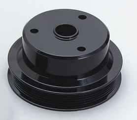 Chevy Dullies And Suburban Serpentine Pulley Kit - '94-00 - Black