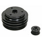 Small Block Chevy Serpentine Pulley Kit - '85-87 - Black