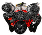 Big Block Chevy Evolution Serpentine System W/ AC  PS And ALT. Black Onyx.