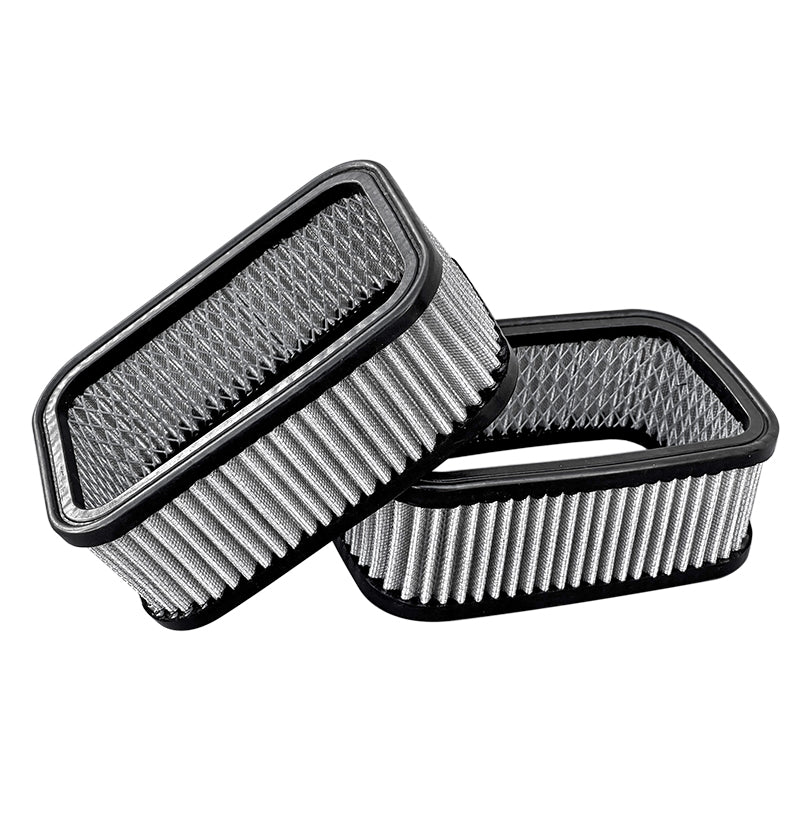 FiTech - 3x2 D Shaped Air Filter Assembly Cast Finned Top With Hardware