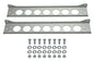 Single Stacked Plate Brushed Aluminum Brackets With Mounting Hardware