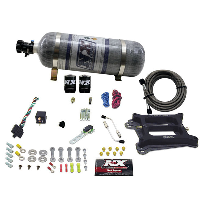 Nitrous Express - 4150 4-BBL/ALCOHOL (100-200-300-400-500HP) WITH COMPOSITE BOTTLE - 50045-12
