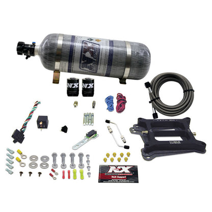 Nitrous Express - 4150 4-BBL/ALCOHOL (100-200-300-400-500HP) WITH COMPOSITE BOTTLE - 50045-12