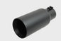 Black Ceramic Double Walled Angle Exhaust Tip