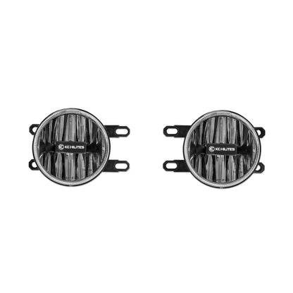 KC Hilites 4 In Gravity LED G4 - 2-Light System - SAE/ECE - 10W Fog Beam - For 12-18 Toyota Tacoma