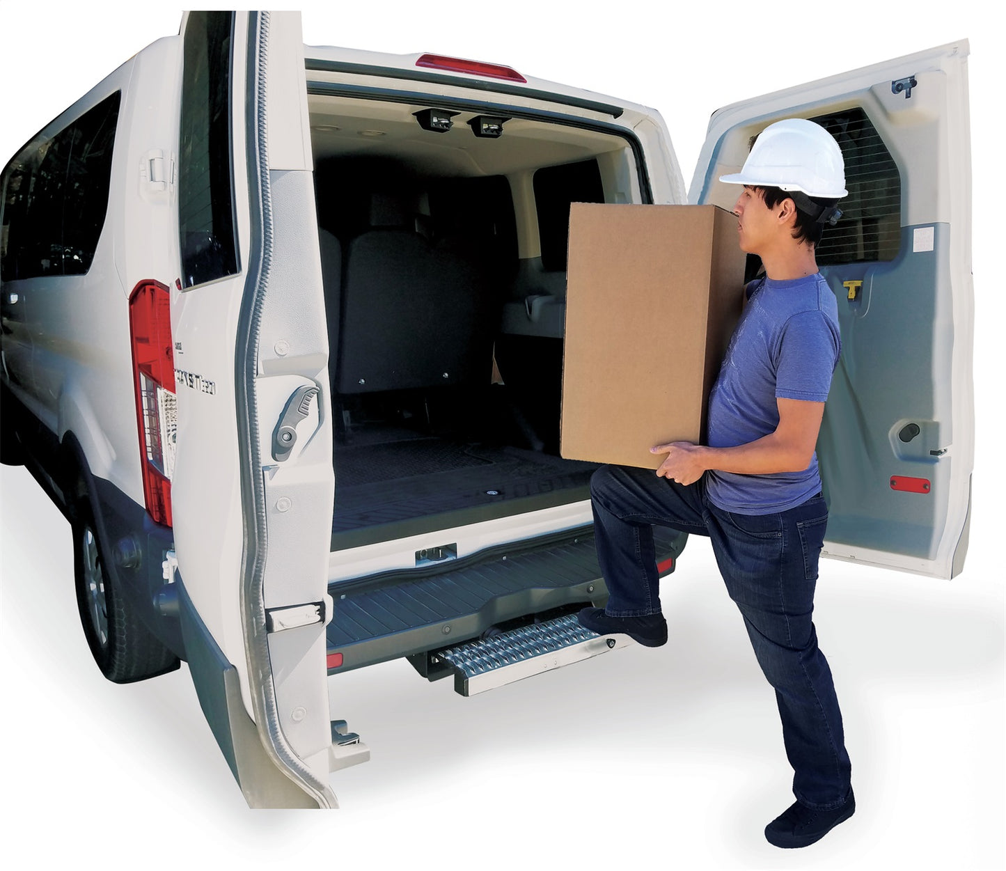 CARR  - 501079 - WTS; 24 In. Retractable Step (Ford Transit VanRear Door); XP3 Blk /Glvznd
