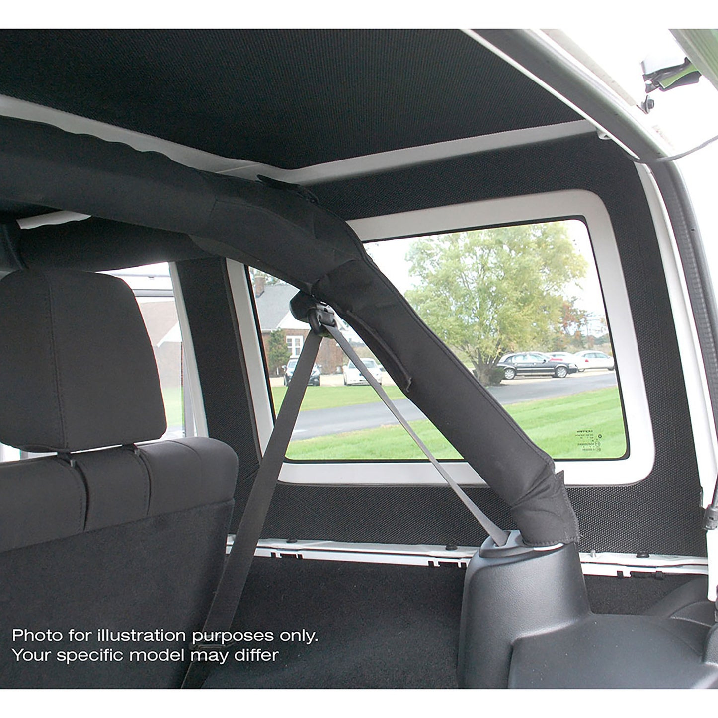 DEI 50268 Wrangler JL 2-Door Black Original Finish Rear Side Window Only 050268