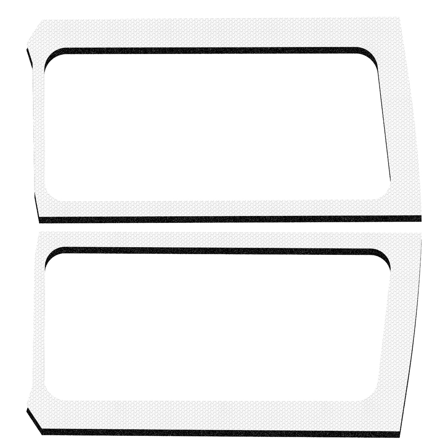 DEI 50270 Wrangler JL 2-Door White Original Finish Rear Side Window Only 050270