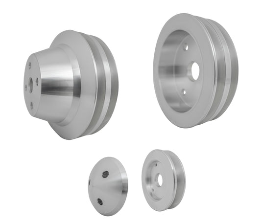 Small Block Chevy Corvette Pulley Kit - V-Belt - '71-82