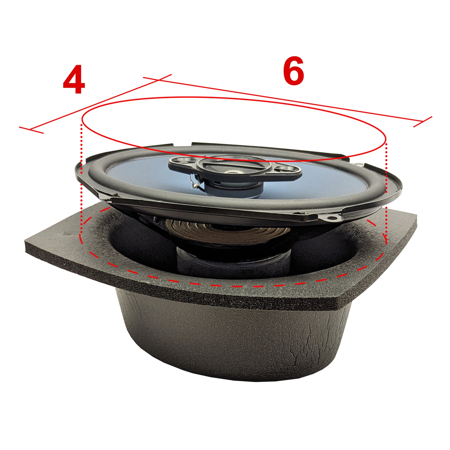 DEI 50351 Speaker Baffles 4" X 6" Slim 050351