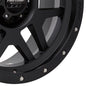 Phaser Satin Black 18x9 6x5.5 5.5BS Offset 12mm Cap P/N 5041635000
