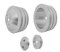 Small Block Chevy Corvette Pulley Kit - V-Belt - '71-82